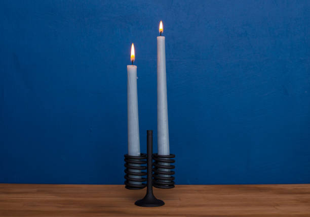 istock metal candlestick made auto parts loft style 1327276136