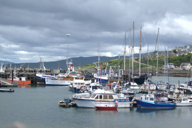 istock Boats in the harbor at Malaig, Scotland 1327282969