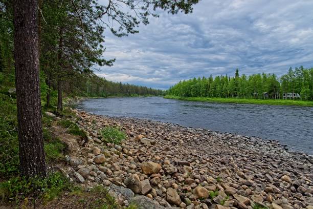 istock Evening at river in North Finland 1327285827