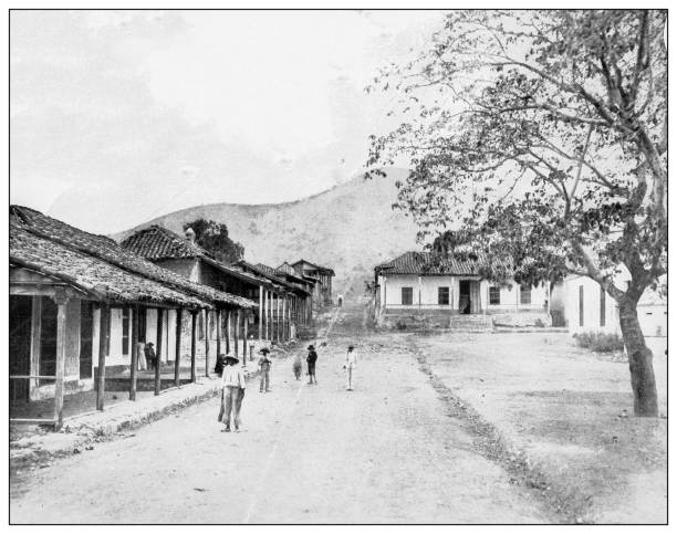 istock Antique black and white photograph: El Caney, Cuba 1327290369