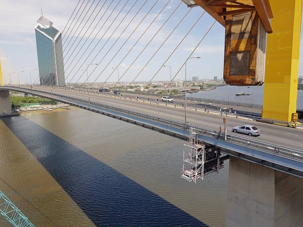 istock Bridge over the Chao Phraya River in Bangkok 1327291036