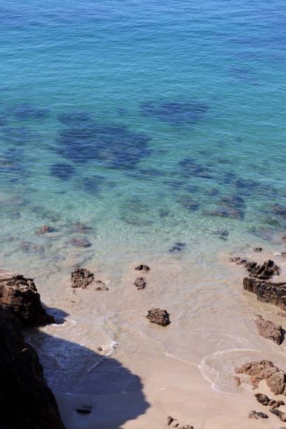 The paradise island of Houat in Southern Brittany in Morbihan is breathtaking beautiful