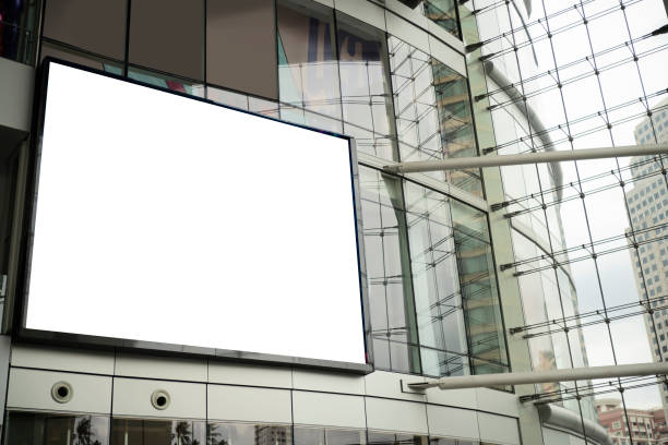 istock Blank advertising billboard in the Airport with path 1327299057