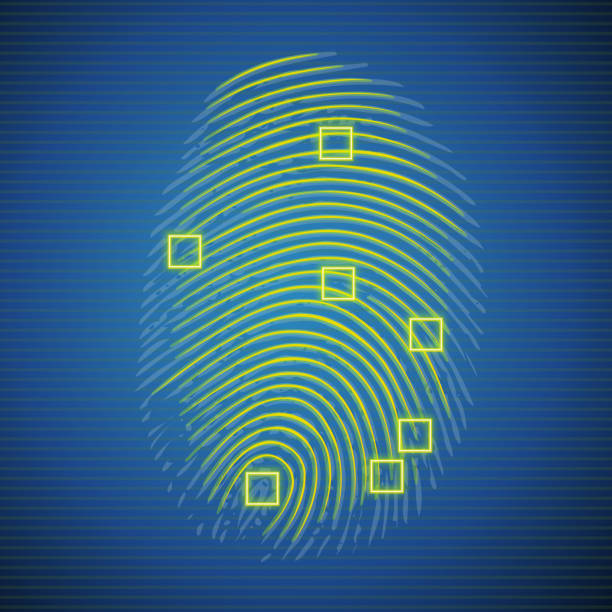illustrations, cliparts, dessins animés et icônes de analyse d’une empreinte digitale - fingerprint scanner