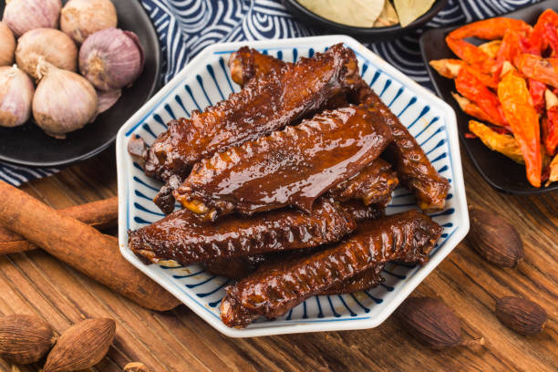 istock The duck's wings were boiled and placed on a  plate 1327301540