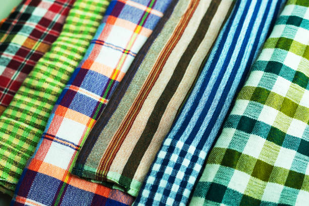 istock Multi colored selection of thai scarfs called paccama from different provinces 1327303179