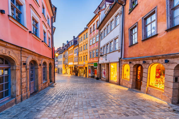 Bamberg, Germany. Bamberg, Germany. Colorful street in the old town. bamberg photos stock pictures, royalty-free photos & images