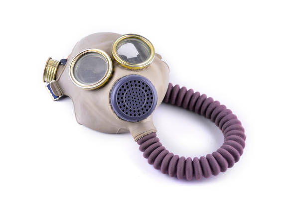 istock Respirator mask on white background 1327318165