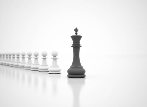 istock Success in business - chess King in front 1327318295