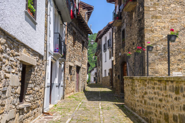 istock otsagabia is a mountain town located at spanish pyrenees 1327321002