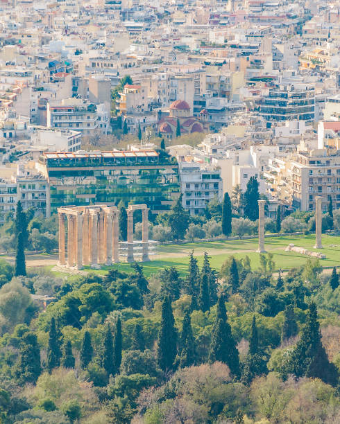 istock Cityscape Aerial View, Athens, Greece 1327325257