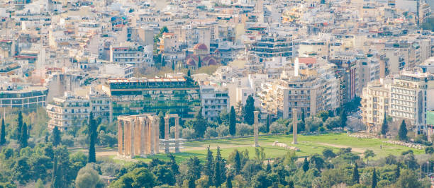 istock Cityscape Aerial View, Athens, Greece 1327326829