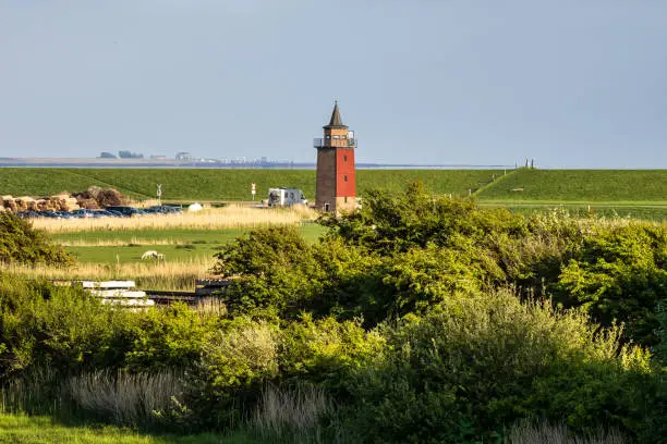 Photo of View of the Lighthouse at the Beach in Dagebuell, Schleswig Holstein, Germany
