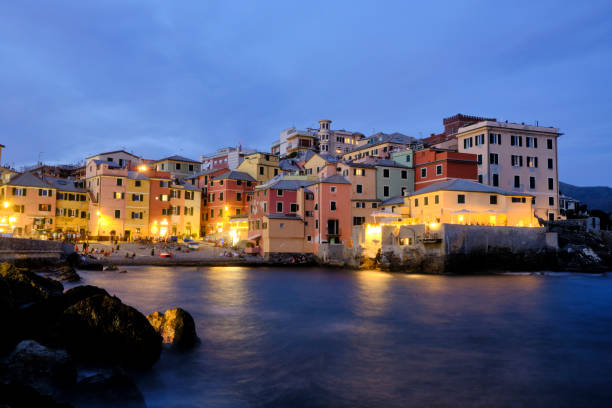 istock Boccadasse  beach with the colorful houses 1327328512