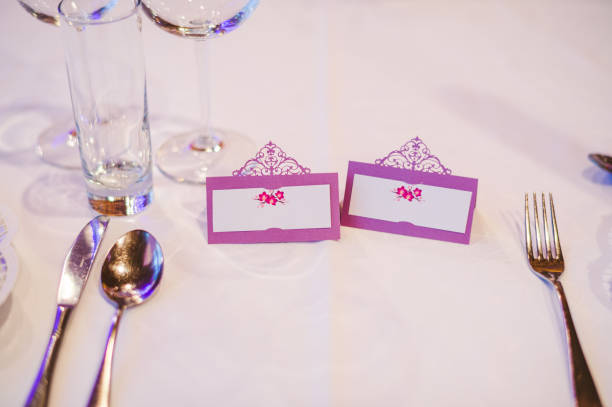 istock Decorations for a banquet in purple style 1327331760