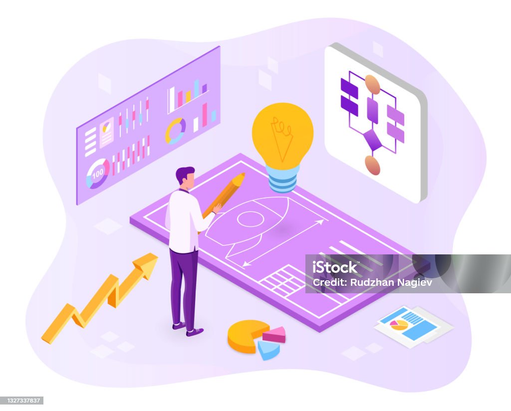 Project Development Images Cartoon Project Development Concept Stock Illustration - Download Image Now ...