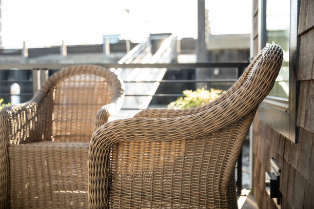 istock Wicker chair on porch says 