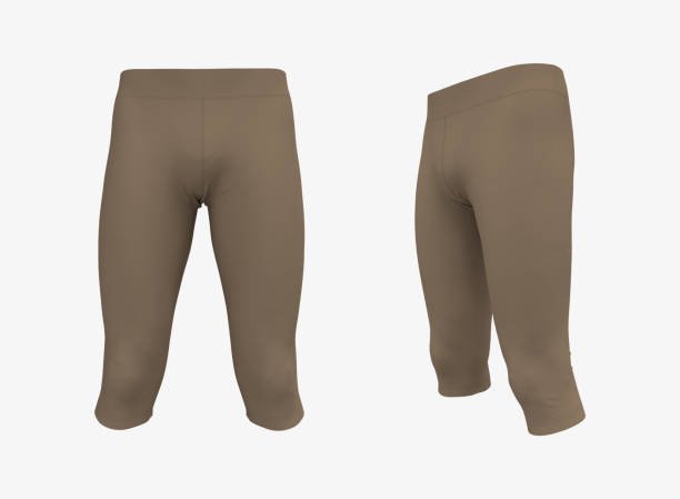 istock Blank pants mockup, front and side views. Sweatpants. 1327339815