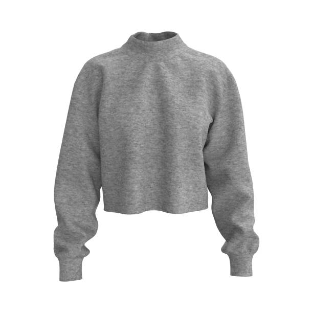 istock Blank cropped sweater mockup 1327339858