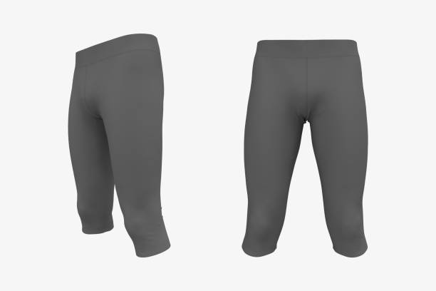 istock Blank pants mockup, front and side views. Sweatpants. 1327339935