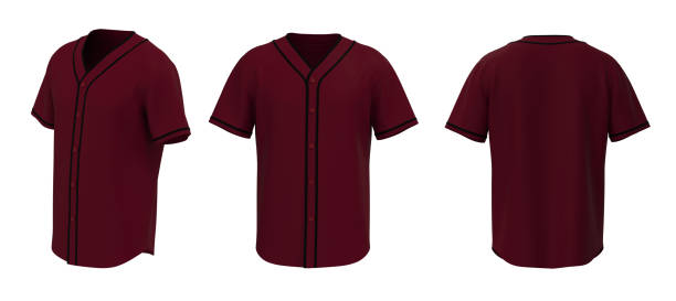istock Baseball t-Shirt mockup in front, side and back views 1327339971