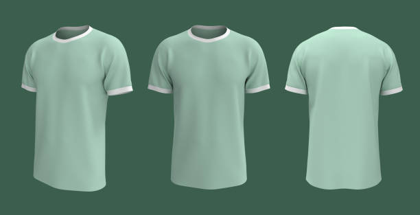 istock men's short-sleeve t-shirt mockup in front, side and back views 1327340006