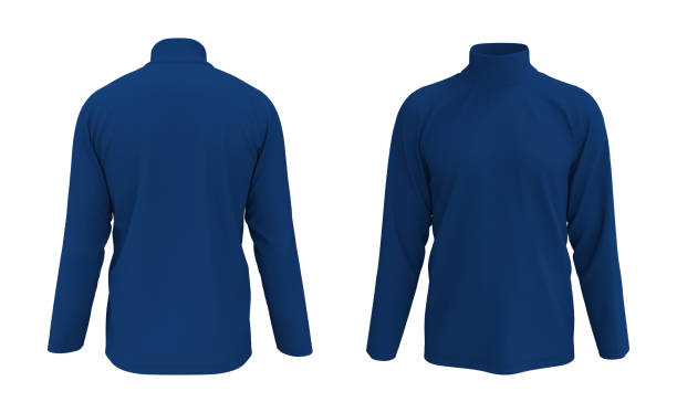 istock Long-sleeve turtleneck shirt mockup 1327340093