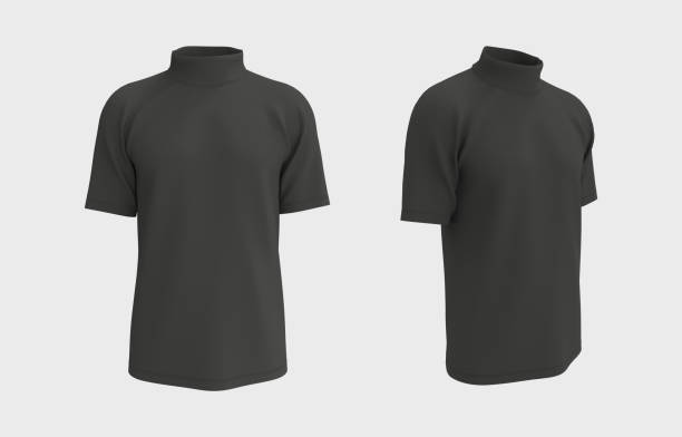 istock Short-sleeve turtleneck shirt 1327341522