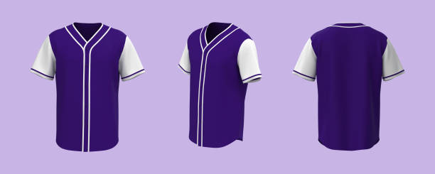 istock Baseball t-Shirt mockup in front, side and back views 1327341557