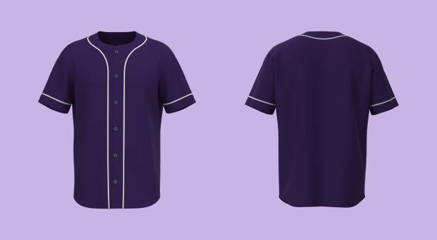 istock Baseball t-Shirt mockup in front and back views 1327341581