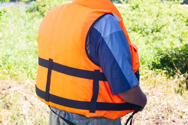 istock The life jacket is orange . 1327343039