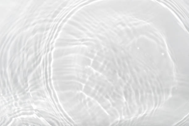 istock Water panoramic banner background. Water texture, water surface with rings and ripple. Spa concept background. Flat lay, top view, copy space. 1327344860