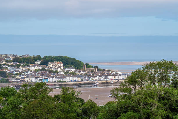 istock View through trees over Appledore village and Taw Torridge Estuary, North Devon. 1327346961