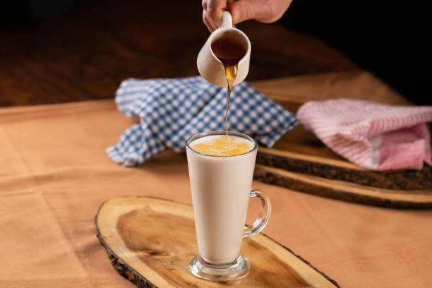 istock Latte macchiato with honey 1327347000