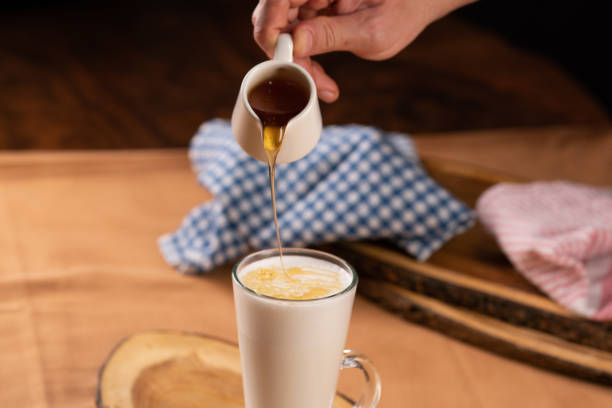 istock Latte macchiato with honey 1327347053