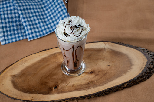 Chocolate Milkshake with whipped cream
