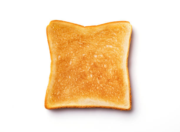 Toast toasted on white background toasted bread stock pictures, royalty-free photos & images