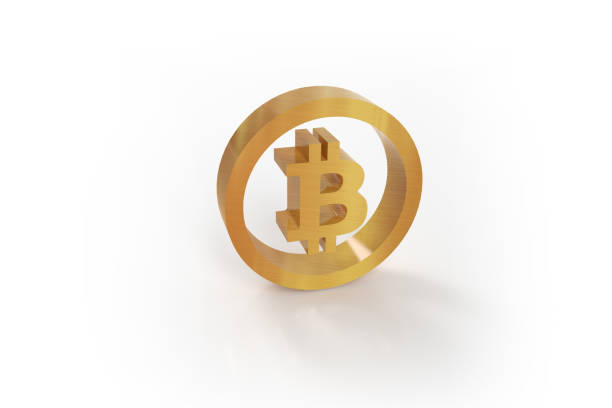 istock Golden bitcoin coin crypto money isolated on white background 1327358577