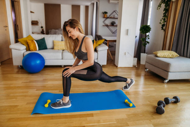 istock Young woman exercising 1327364944