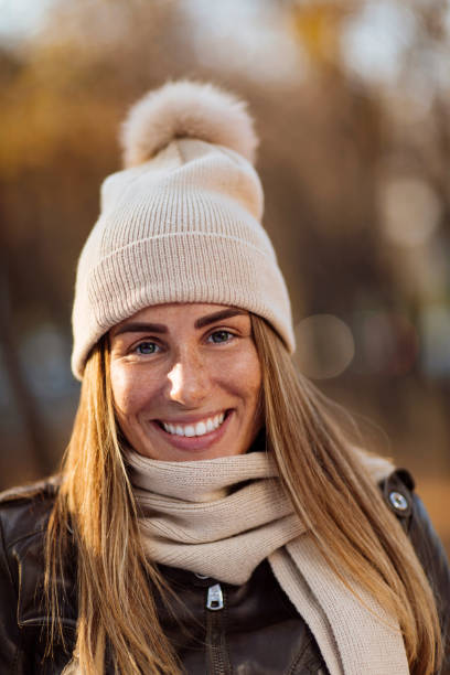 istock Autumn is sunny, but she's ready for colder days 1327364961