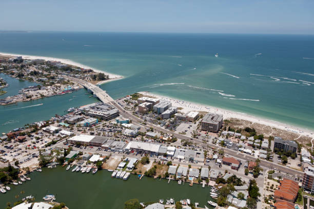 istock Aerial view of Johns Pass 1327369151