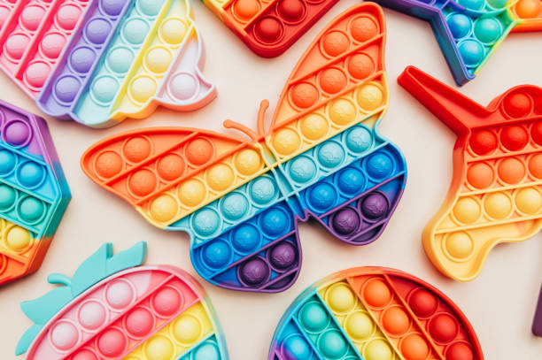 istock Rainbow Pop It Bubble Sensory Fidget Toys 1327370052