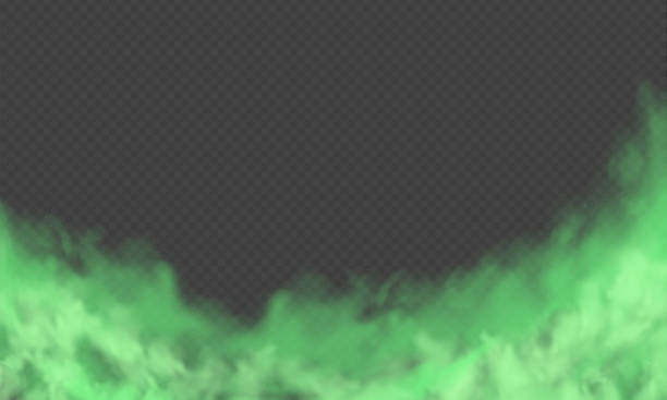 istock Green dust. Abstract blurry smoke with green particles. Smoke or dust isolated on transparent background. Abstract mystical gas. Vector illustration. 1327371799