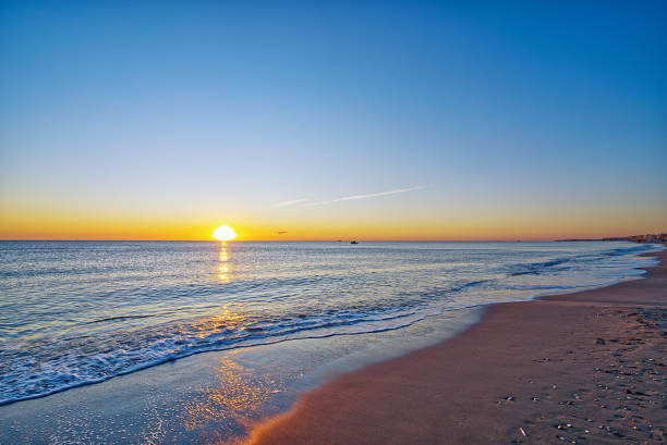 istock Beach view at sunset in Rome, Italy 1327378412