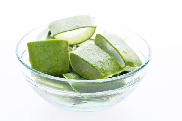 istock Aloe vera slices in the bowl 1327378748