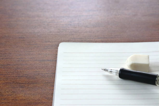 istock A notebook, a mechanical pencil, and an eraser. 1327384720