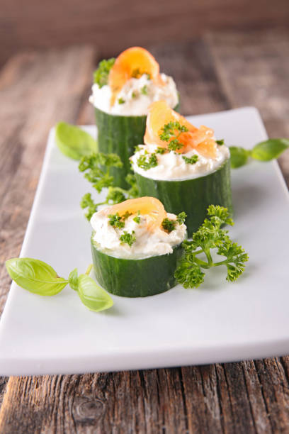 istock cucumber with cream cheese and smoked salmon 1327396763