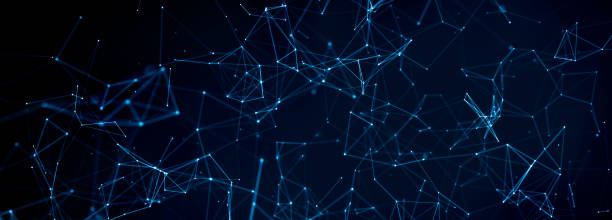 istock Abstract grid background plexus of dots and lines 3d rendering 1327404312
