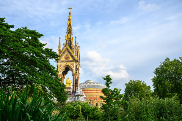 istock The Albert Memorial with the Albert Hall 1327405574