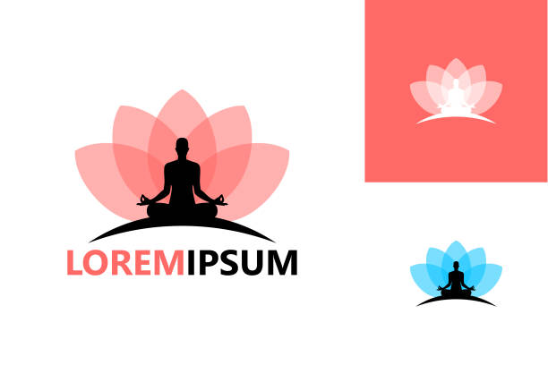 Lotus Yoga  Template Design Vector, Emblem, Design Concept, Creative Symbol, Icon Lotus Yoga  Template Design Vector, Emblem, Design Concept, Creative Symbol, Icon buddha icon stock illustrations